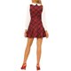 thumbnail image 3 of INSPIRE CHIC Vestido Mini de Línea A con Cuello Peter Pan de Manga Larga a Cuadros para Mujer, Regreso a Clases, Talla S, Rojo, 3 of 8