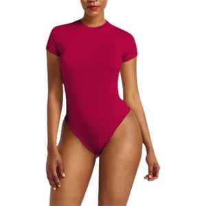 Likeshop - Body Bambú Mujer Ajustable Manga Corta Elasticado Colores 711