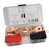 Ioensy - Terminales De Alambre De Cobre Awg Ajuste Tubular Final Para Caja De Distribución Motocicleta Barco