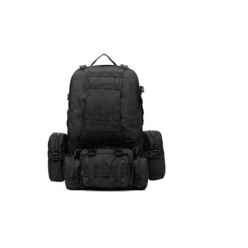 Mochila Táctica Importada 65 Litros con 2 Pouch y Banano