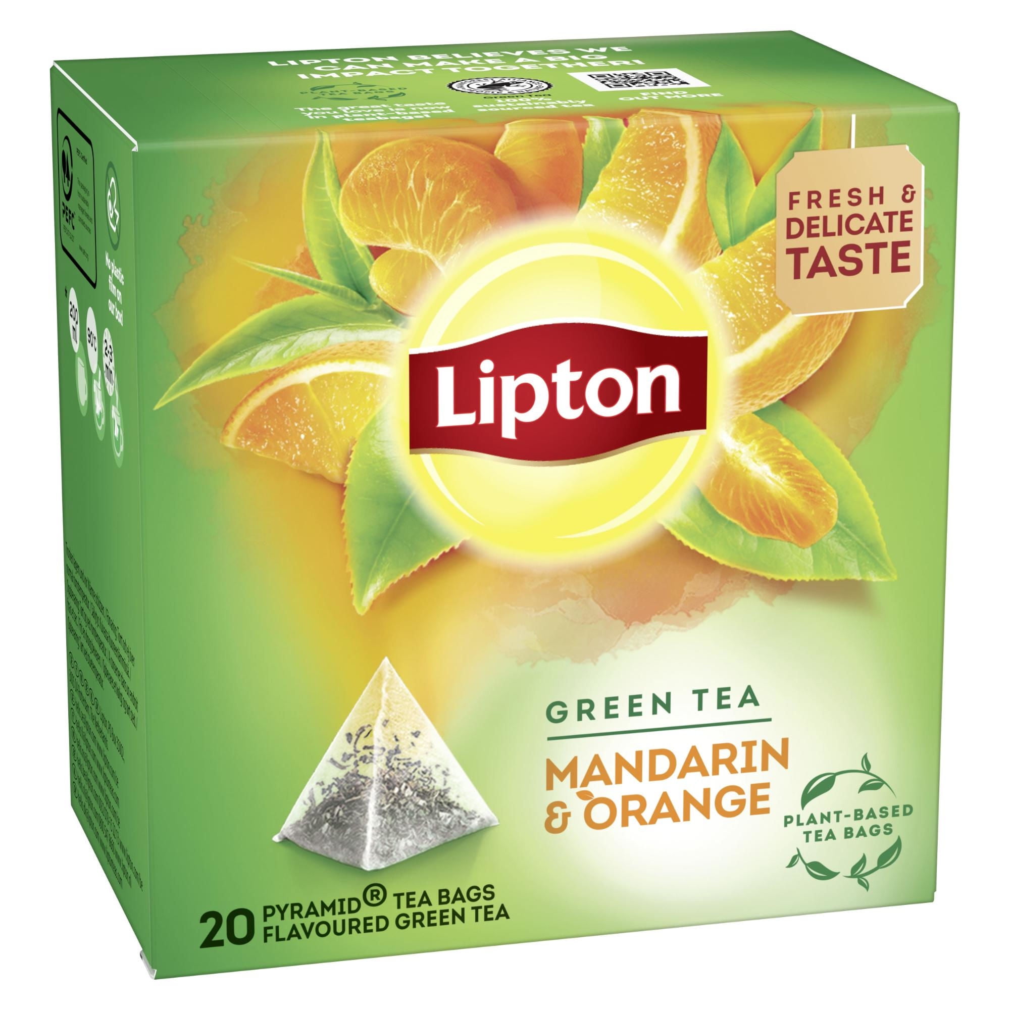 Té Green Mand Orange Caja 20 Un Lipton