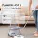thumbnail image 2 of Cubo de Trapeador Universal Balde Acero Centrifugo con Mopa, 2 of 8
