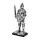 thumbnail image 2 of Estatua De Caballero Escultura Creativa Vintage Para Centro De Mesa Escritorio Entrada Plata, 2 of 3