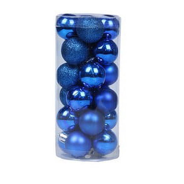 24 bolas navideñas irrompibles de 3 cm para árbol de Navidad, bodas, cumpleaños y fiestas.