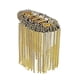 thumbnail image 5 of Elegante borla cadena de eslabones charretera accesorios de tela decorativos broches de hombro joyería para graduación cumpleaños hombres mujer bailes, 5 of 5
