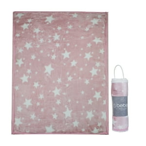 Frazada Ultra Soft Estrella 80X110Cm Rosado Bebesit