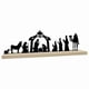 thumbnail image 4 of Nacimiento De Metal Con Base De Madera Para Repisa De Chimenea, Decoración Navideña, 4 of 5