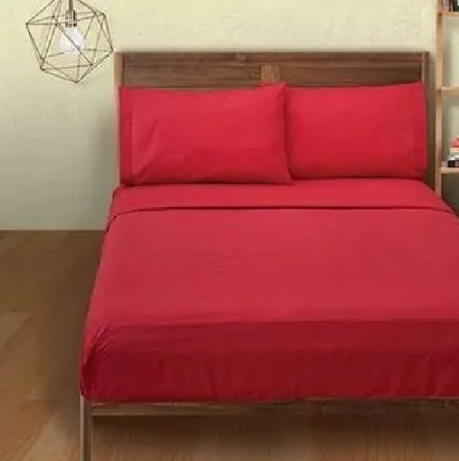 Genérico - Juego Sabana Polar King 4 Piezas Color Rojo