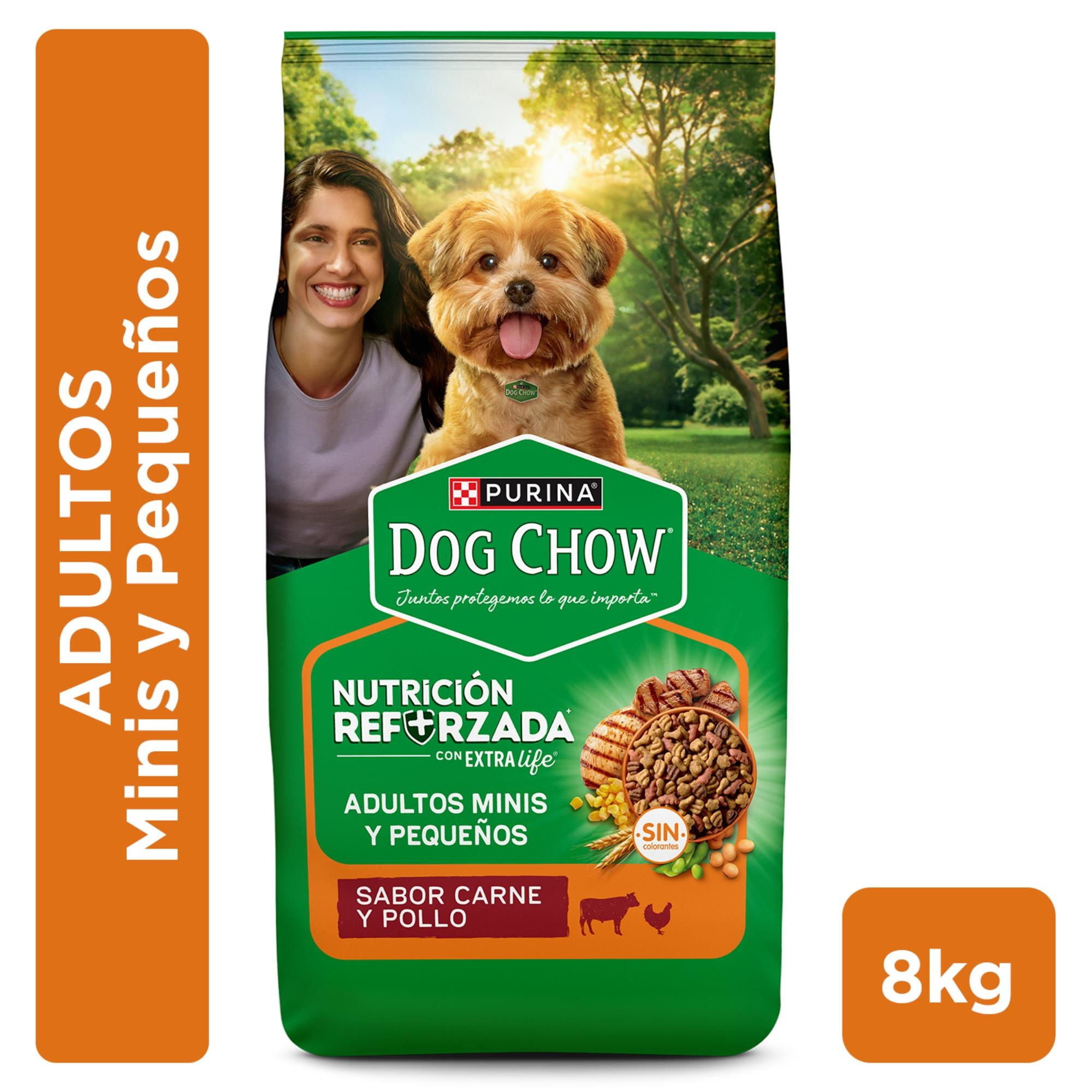 Dog Chow - Alimento Seco Perro Adulto Raza Mini Pequeño Sabor Carne Y Pollo Bolsa