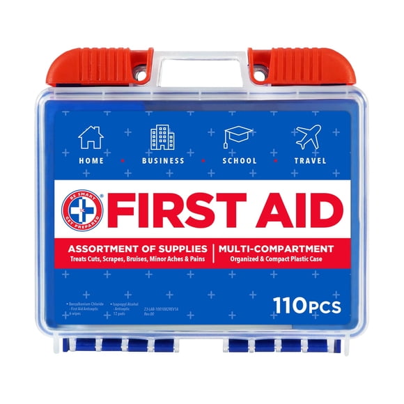 Botiquín de primeros auxilios Be Smart Get Prepared 110 piezas