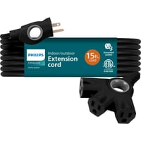 Cable De Extensión Philips Ezgrip Spc3153Zb/37 15 Pies 16 Awg Negro