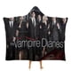 thumbnail image 1 of Los Diarios de los Vampiros Manta Capa con Capucha Anti-Bolitas, Manta de Lana Ártica Suave, Manta Portátil de Felpa Ligera y Lujosa, Poncho para Siesta en Casa y Oficina, 100*130cm, 1 of 6