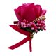 thumbnail image 3 of Estimulación Flor de rosa Broche Pin Ramillete de boda Pin Rosa Roja, 3 of 5