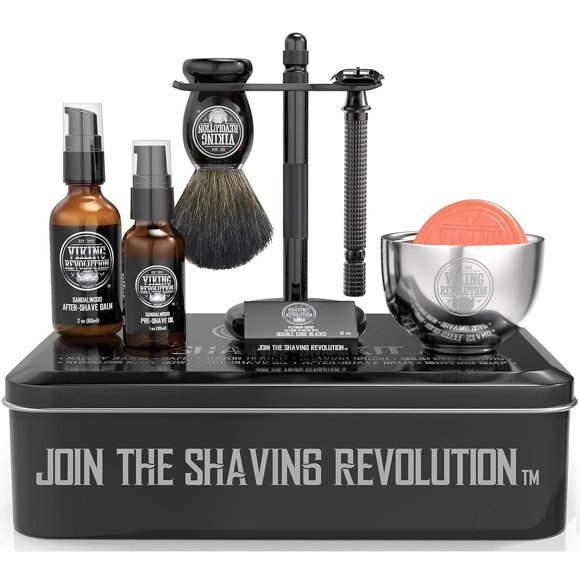 Kit de Afeitado Viking Revolution Luxury con 10 Cuchillas