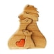 thumbnail image 1 of Adorno De León De Madera, Decoración De Mesa Hecha A Mano Para Estante, Oficina, Sala De Estar, Familia De Tres, 1 of 3