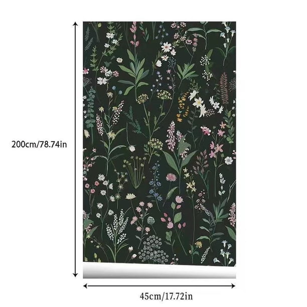 1pc Modern Spring Flower Decorative Kitchen Wallpaper Wall Stickers Waterproof Self-adhesive Bathroom Wallpaper