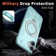 thumbnail image 3 of For Apple iPhone 16 Funda con Soporte de Anillo en O Magnético Invisible, a Prueba de Golpes, Azul Claro, para iPhone 16, 3 of 6