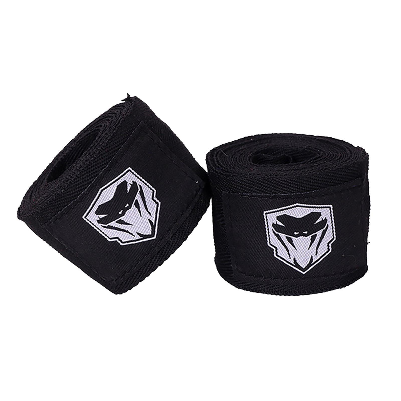Magideal - 2x Vendajes De Boxeo, Vendajes De Boxeo, Vendajes De Mano Con Presilla Para El Pulgar Para Hombres Y Mujeres, Protección De Muñeca, Vendajes De Mano D Negro