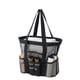 thumbnail image 1 of Bolso De Playa De Malla Gran Bolsillo De Playa Con Bolsillo De Cremallera Para La Familia Bolso De Piscina Para Juguetes Y Esenciales De Vacaciones Negro Tamaño Pequeño Solo Incluye Paquete, 1 of 3