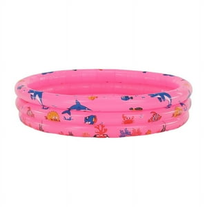 Defensor Forever - Piscina Inflable De Plástico Niños, 3 Anillos 90 X 28 Cm, Rosado