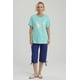 thumbnail image 2 of Polera Mujer Print Posicional Turquesa, 2 of 8