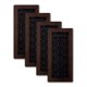 thumbnail image 1 of Paquete de 4 rejillas de piso Decor Grates 10 × 25 cm bronce cepillado, 1 of 9