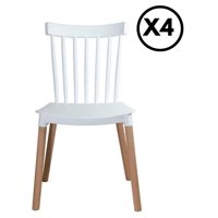 Moadchile - Pack 4 Sillas Windsor Blancas