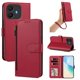 thumbnail image 1 of Funda con Billetera para [TCL K70 4G] con Bolsillo Zipper y Tarjetero Rojo, 1 of 6