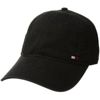 Gorra Tommy Hilfiger Billy Corner Con Bandera Para Hombre, Color Negro