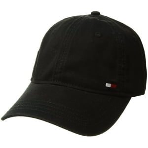 Gorra Tommy Hilfiger Billy Corner Con Bandera Para Hombre, Color Negro