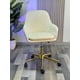 thumbnail image 2 of Silla Escritorio Giratoria Lux Base Dorada - Beige/Crudo, 2 of 7