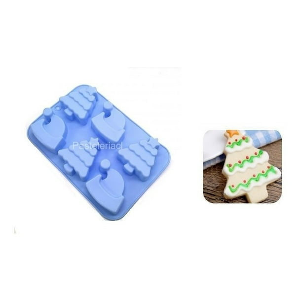 Molde Silicona Molde Reposteria Moldes Navideños Arbol Gorro
