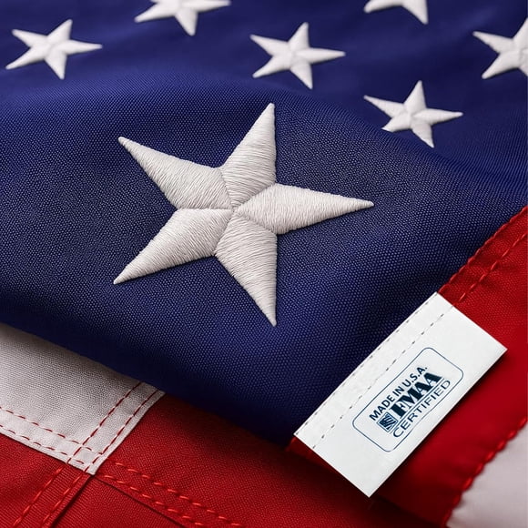 Bandera de EE. UU. Garnetics 4 x 6 pies para exterior, nylon resistente