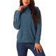 thumbnail image 1 of INSPIRE CHIC Suéter de Mujer Cuello Alto Manga Larga Jersey de Punto Otoño Invierno Básico Top S Azul Oscuro, 1 of 5