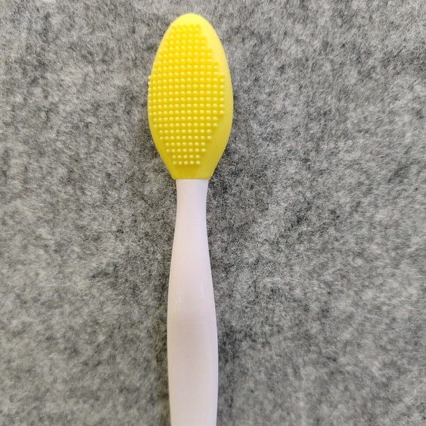 Nose Scrub Brush, Double-Sided Silicone Exfoliating Nose Brush, Exfoliating Brush For Men Women Exfoliating Nose Clean Blackhead Removal Brushes Tools With Replacement Head