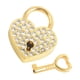 thumbnail image 3 of Love Heart Shape Candado Hardware Vintage Con Llaves Para Game Security Travel, 3 of 5