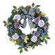 thumbnail image 3 of Rose Wreath Colorful Round Door Front Vine Hanging Para Home Party Halloween Violet, 3 of 5