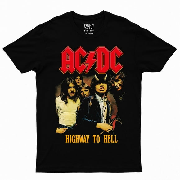 Polera Estampada Ac Dc Highway To Hell Rock
