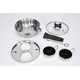 thumbnail image 5 of Sartén para escalfar huevos RUNZI de acero inoxidable con 4 tazas de 75 ml, 5 of 5