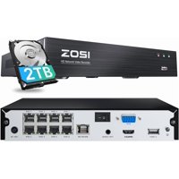 Grabador De Vídeo En Red Zosi 4K 8Ch Poe Nvr 16 Canales 8Mp