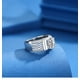 thumbnail image 4 of Anillos de Compromiso de Moissanita de 3 Uds para Hombre Corte Redondo Plata de Ley Anillo de Aniversario Promesa Color D VVS1 Anillos de Moissanita Anillos de Diamante con Certificado, 4 of 8