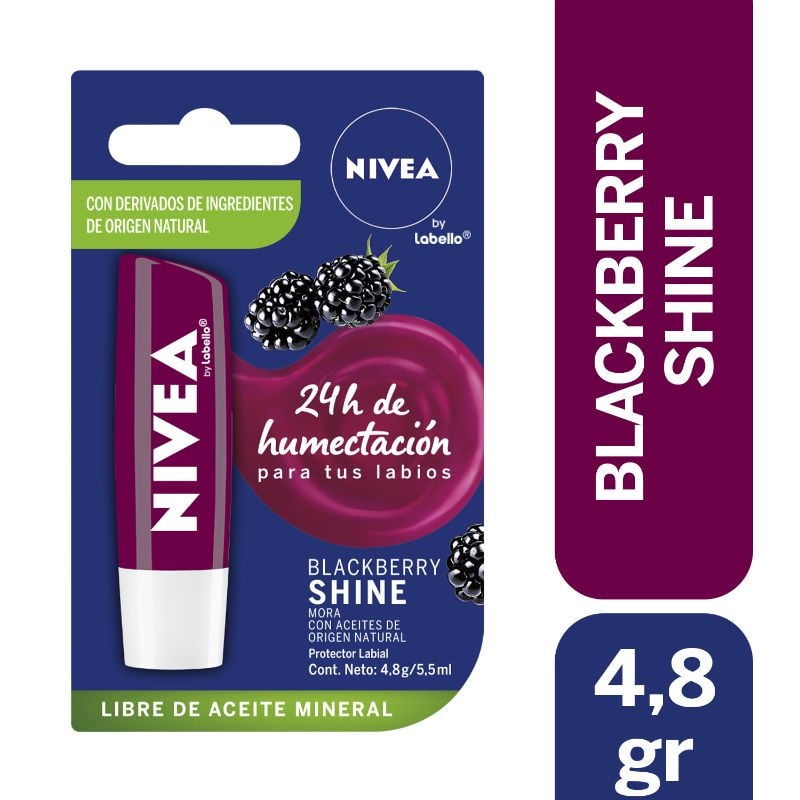 Bálsamo Labial Blackberry Shine 4.8 g Nivea