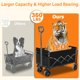 thumbnail image 2 of Carro de carga plegable Exovyn, portátil con ruedas, capacidad de 163 kg, 2 of 9