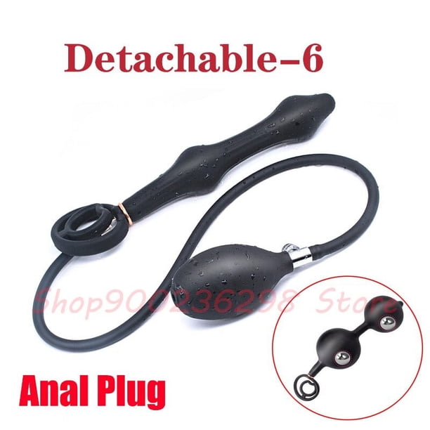 Inflated Anal Plug Gay Big Ass Dilator Expansion Buttplug Sexy Toy Men Prostate Massage Bdsm G-Spot Stimulate Women Pussy Opener
