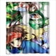 thumbnail image 1 of Cortina de ducha de Pokémon con diseño de anime, juego de cortinas de baño con ganchos, tamaño 60 x 72 pulgadas, 1 of 3