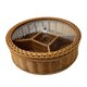 thumbnail image 5 of Cesta De Almacenamiento Decorativa Con Bandeja Dividida Para Servir Para El Escritorio De Acción De Gracias En Casa., 5 of 5