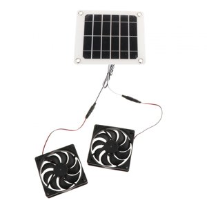 Bothyi - Extractor Solar Con 2 Ventiladores, Kit De Ventilador Solar Para Cobertizo, Invernadero, Gallinero
