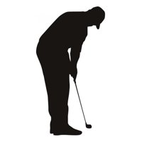 Rienda Libre Graphics - Decomural Golf Player Golfer Ws-15352