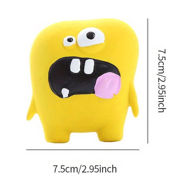 Dog Latex Chew Toy Cute Little Monster Shape Resistant To Biting Teeth Interactive Play Pet Supplies