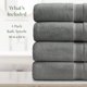 thumbnail image 2 of Set de 4 toallas Springtree Home 76 cm gris carbón, 2 of 9